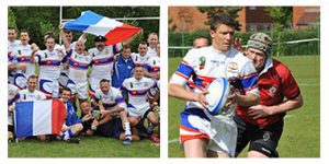 The rugby team of the French Army won against the english militaries