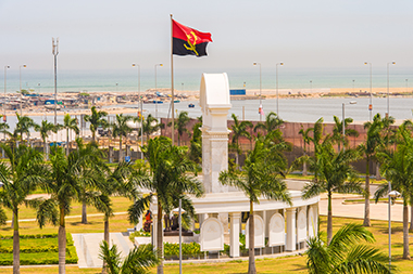 The national assembly building in Angola.