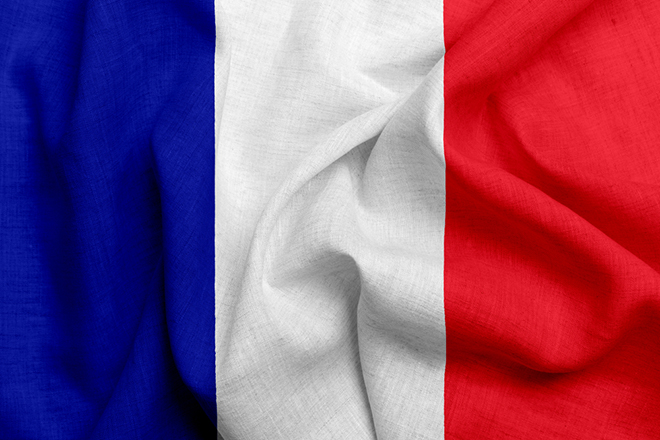 French flag Blue-White-Red