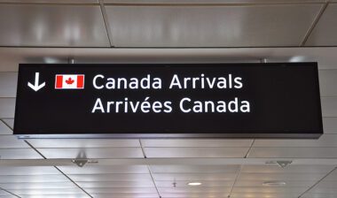Signal d'arrivée au Canada